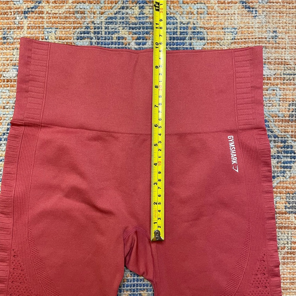 Orange/Pink/Coral Gymshark Crop Leggings Capris Large - Picture 6 of 7